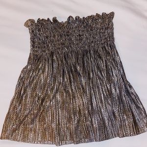 Metallic Gold/Sequined Sabina Musayev Skirt